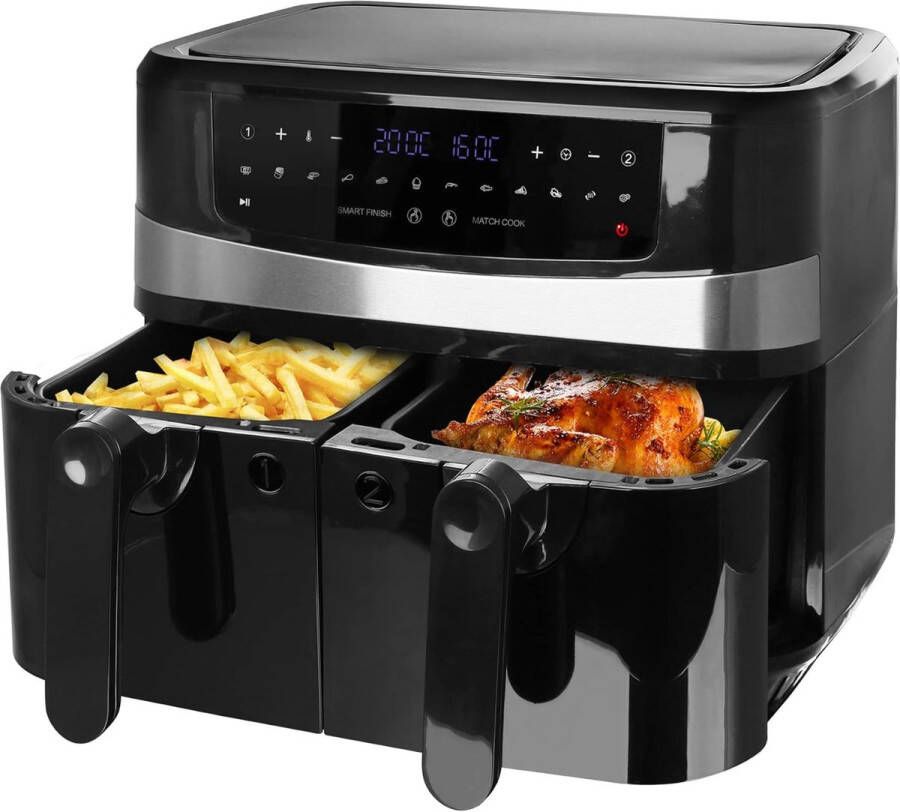 Meerkloos Dubbele Airfryer Dubbele Mand Dual Cook Heteluchtfriteuse - Foto 3