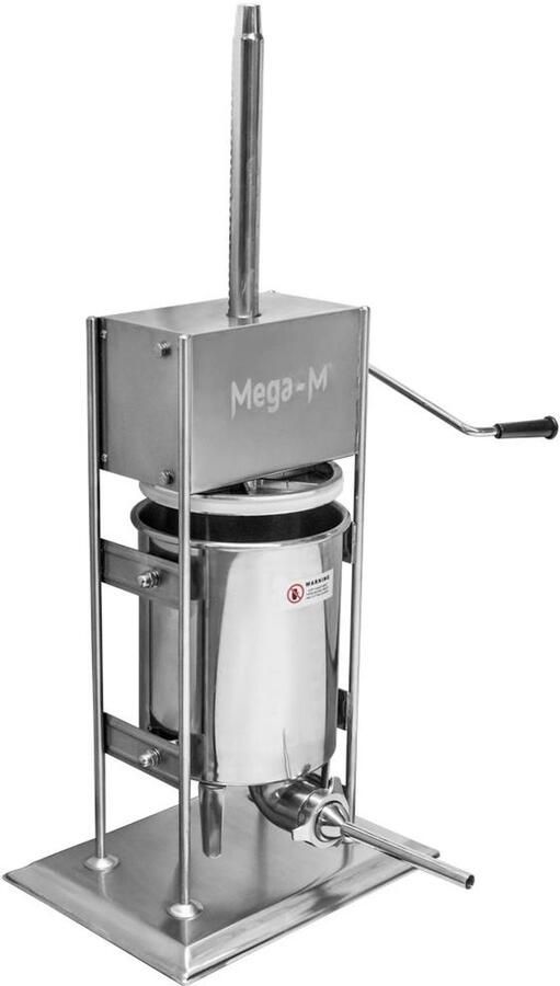 Mega -M 10L Worstenvuller Roestvrij staal Handmatig Verticaal
