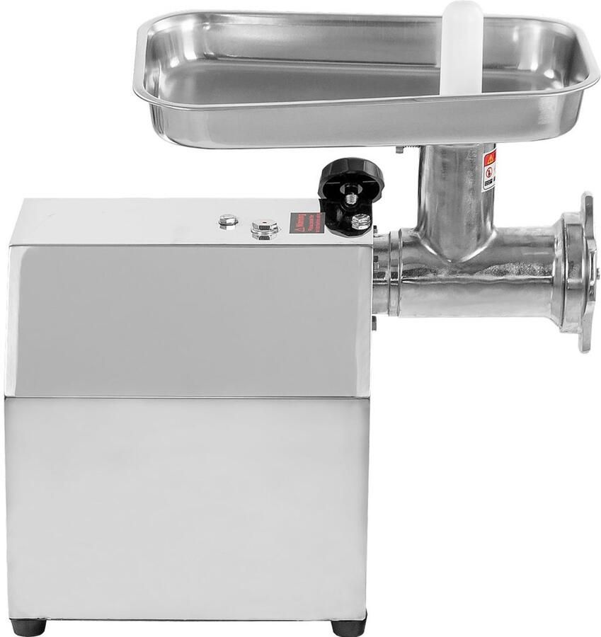 Mega -M HR 22 Vleesmolen 1200 W motor 240 kg u capaciteit Roestvrijstalen messen en schijven