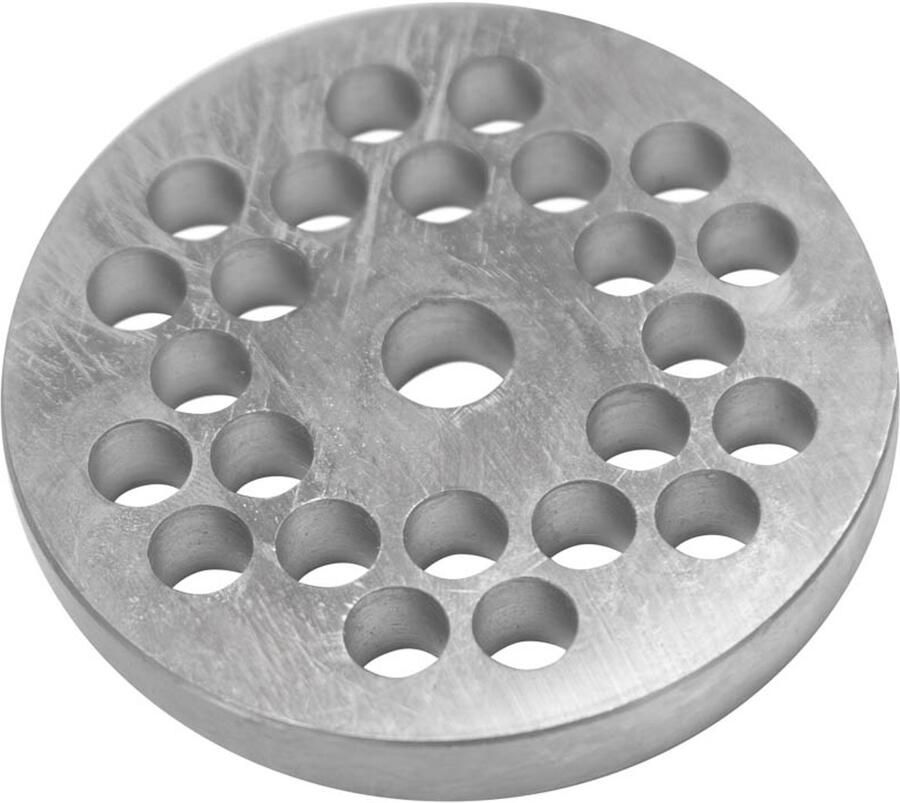 Mega -M Professionele Gehaktmolen Schijf Ø 69 mm Gaten 8 mm RVS Remschijf voor Vleesmolen 200 kg u Corrosiebestendig