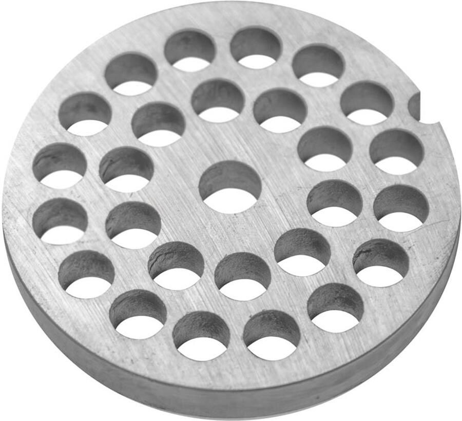 Mega -M Professionele Gehaktmolen Schijf Ø 82 mm Gaten 10 mm RVS Maalschijf voor Vleesmolen model wi.HO240.1200.sn Grove Maling