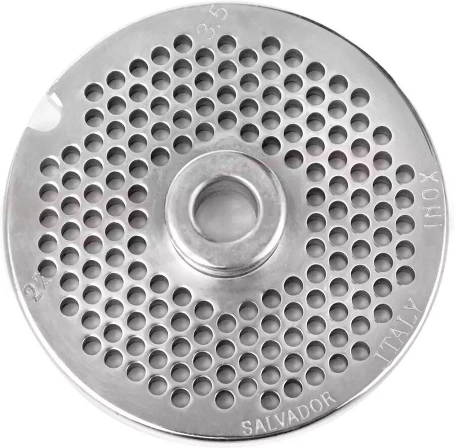 Mega -M Professionele Gehaktmolen Schijf Ø 82 mm Gaten 4 5 mm RVS Voor Vleesmolen model wi.HO240.1200.sn Roestvrij Staal