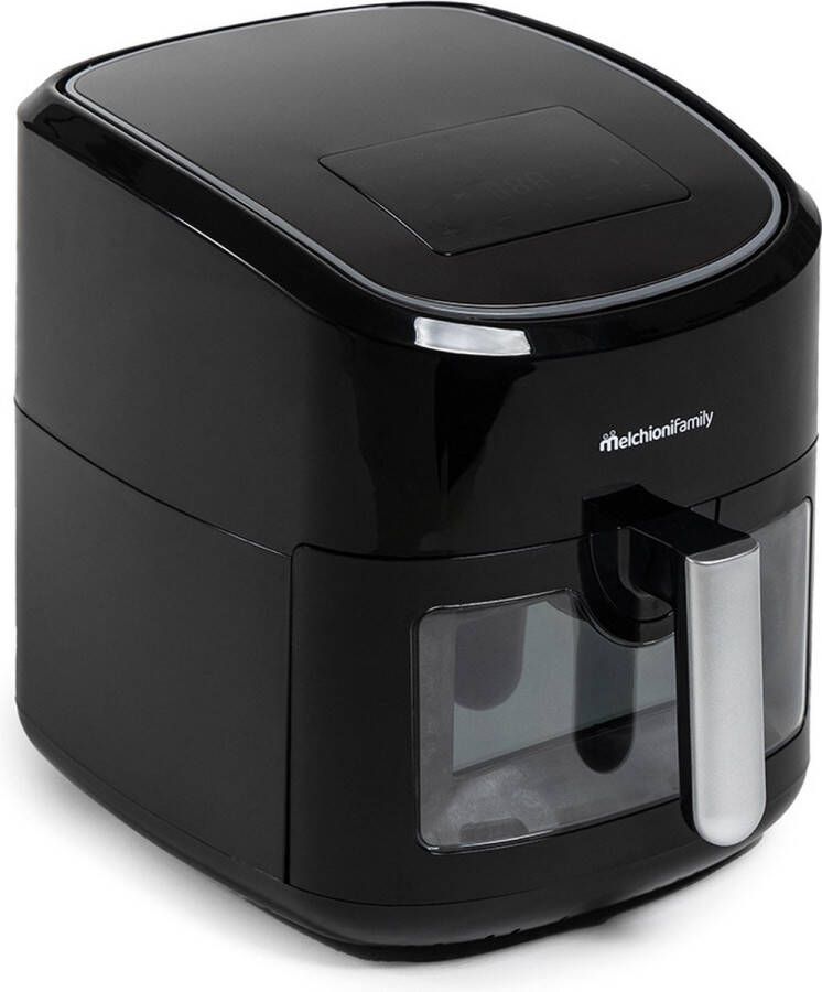 Melchioni 118340024 friteuse Enkel 8 L Onafhankelijk 1800 W Friteuse met laag vetgehalte Zwart