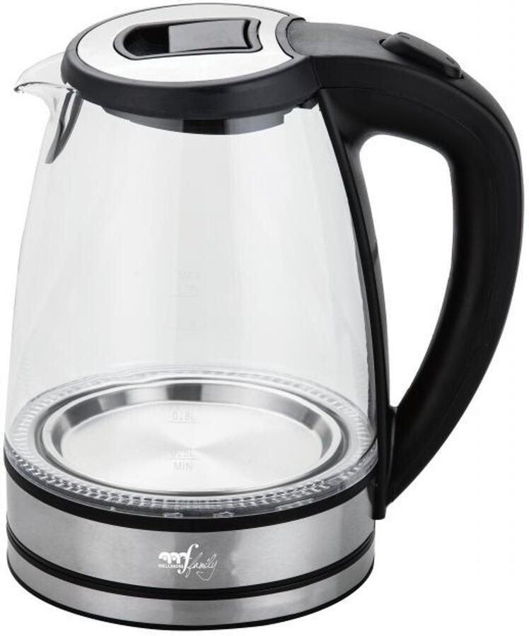 Melchioni MR Boil waterkoker 1 7 l 2200 W Zwart Transparant