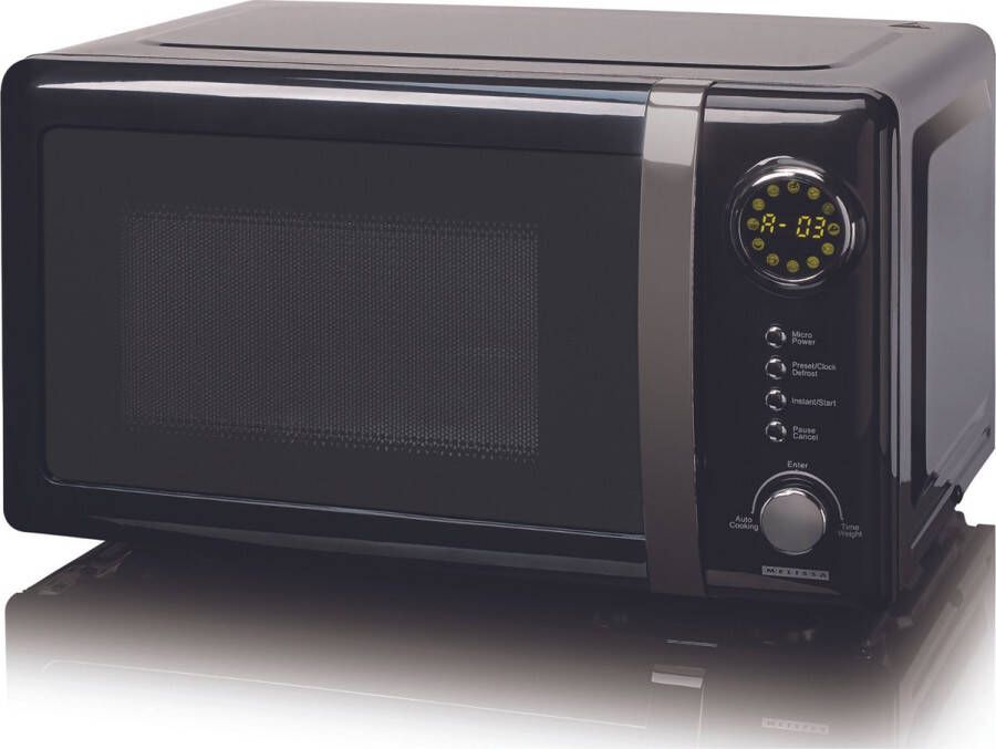 Melissa Vrijstaande Solo-Magnetron 20 liter 700W Retro 16330108 Crème Wit