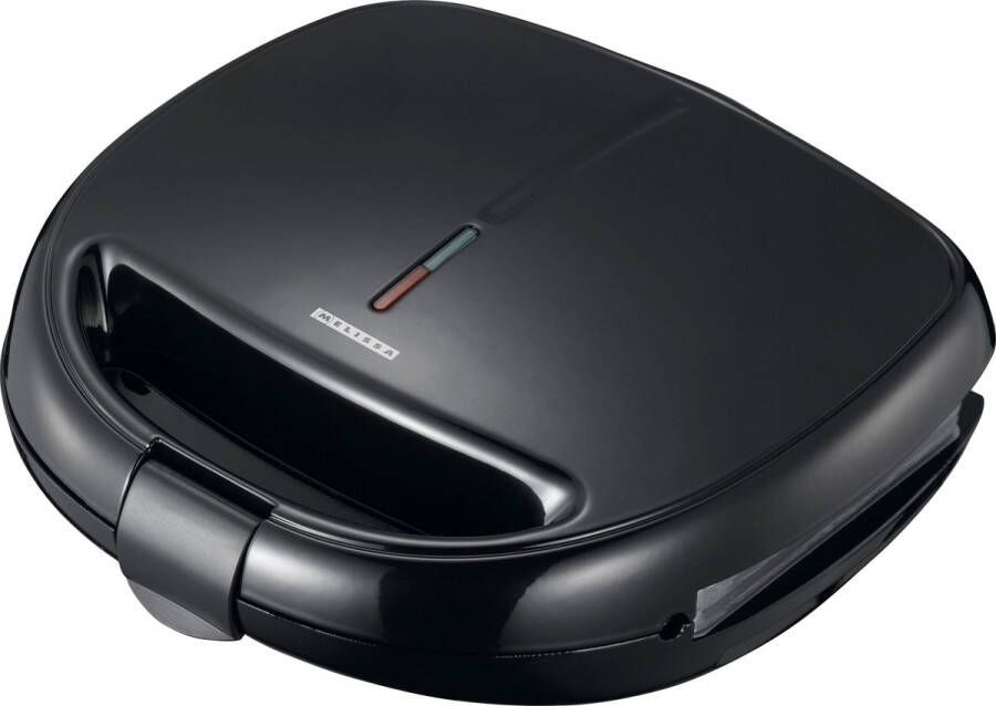 Melissa Sandwich maker 3-in-1 Contactgrill voor Panini Tostiapparaat Wafelijzer 850W Afneembare platen 16240110 Zwart