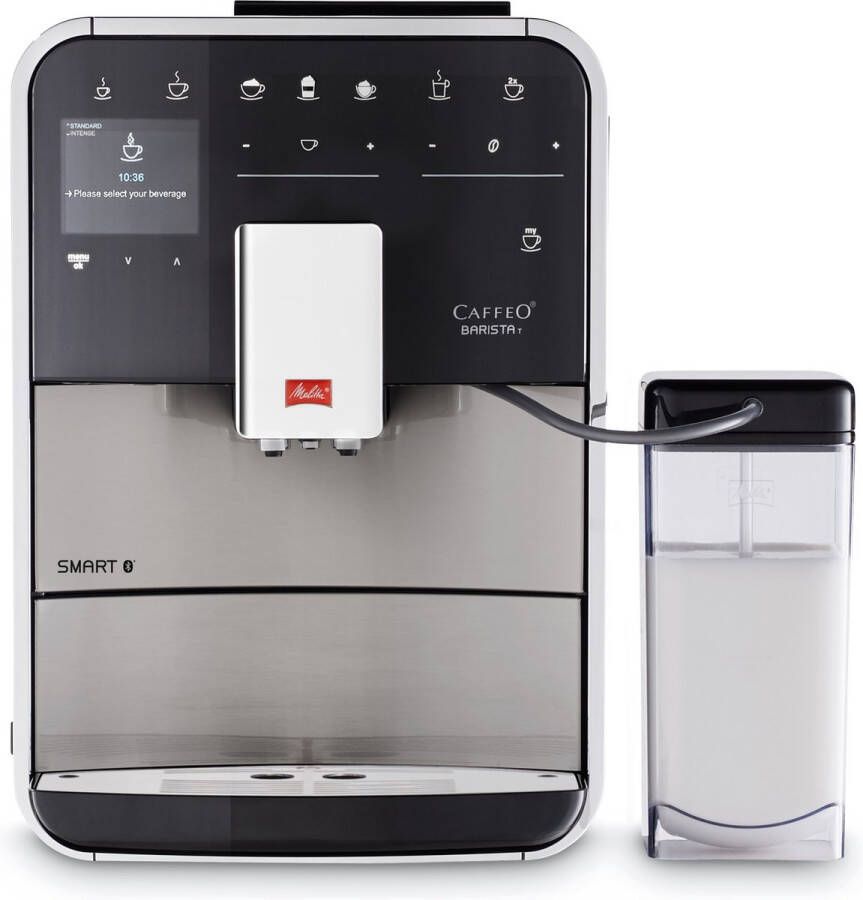 Melitta Volautomatisch koffiezetapparaat Barista T Smart F 84 0-100 roestvrij staal Hoogwaardig front van edelstaal 4 gebruikersprofielen & 18 koffierecepten - Foto 2