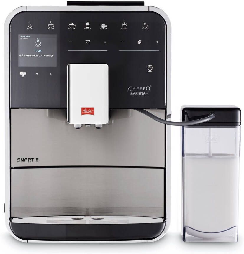 Melitta Volautomatisch koffiezetapparaat Barista T Smart F 84 0-100 roestvrij staal Hoogwaardig front van edelstaal 4 gebruikersprofielen & 18 koffierecepten