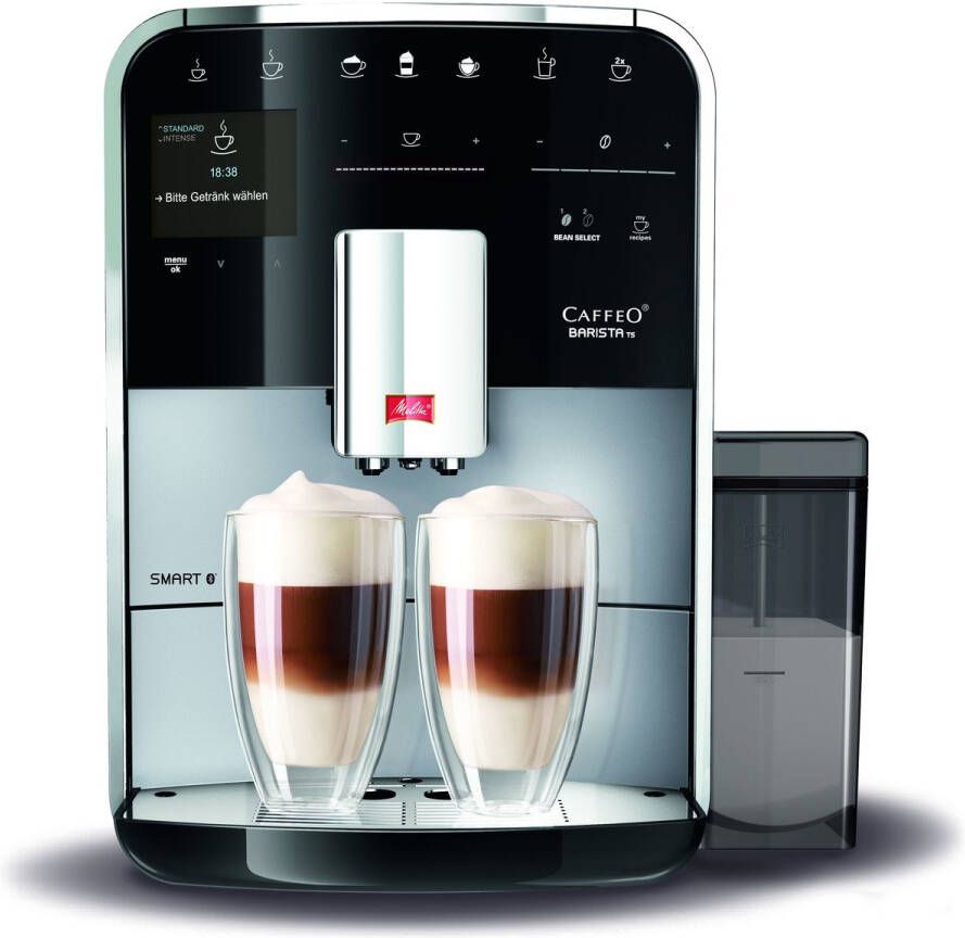 Melitta Volautomatisch koffiezetapparaat Barista TS Smart F850-102 zwart 21 koffierecepten & 8 gebruikersprofielen 2-kamer bonenreservoir - Foto 2