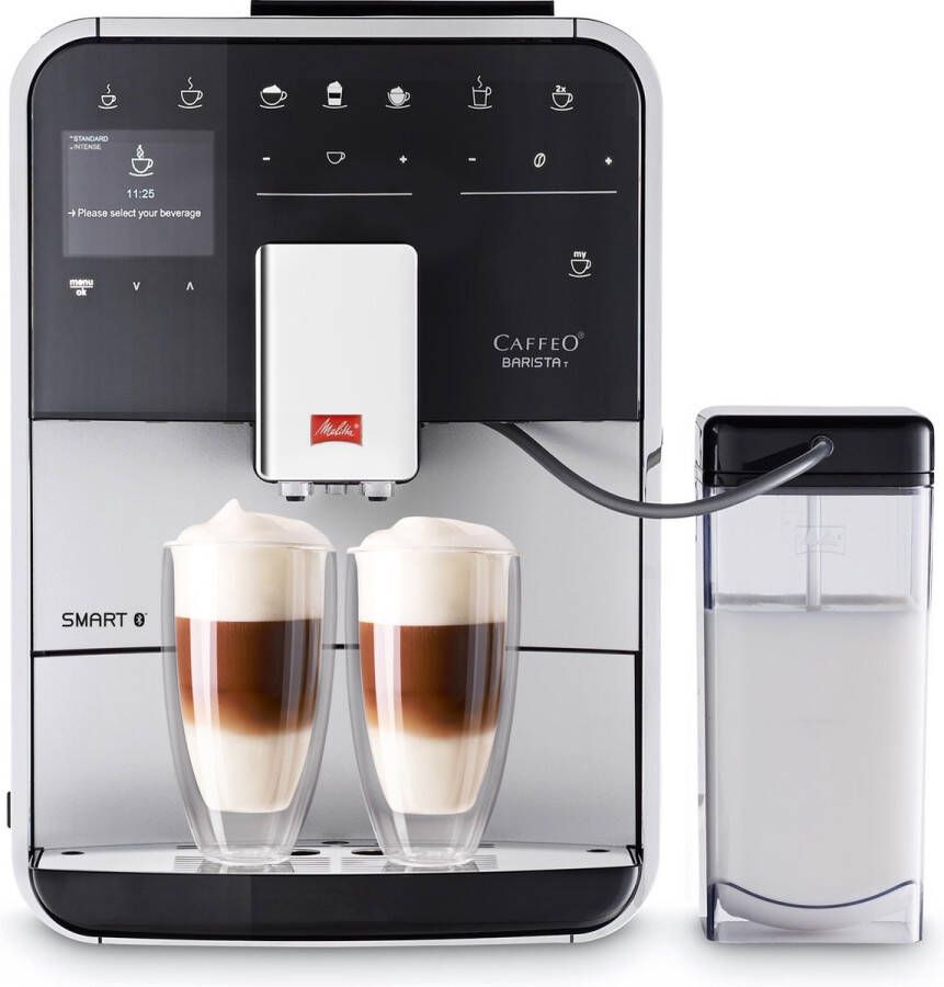 Melitta Volautomatisch koffiezetapparaat Barista T Smart F 83 0-101 zilver 4 gebruikersprofielen &18 koffierecepten naar origineel italiaans recept - Foto 13