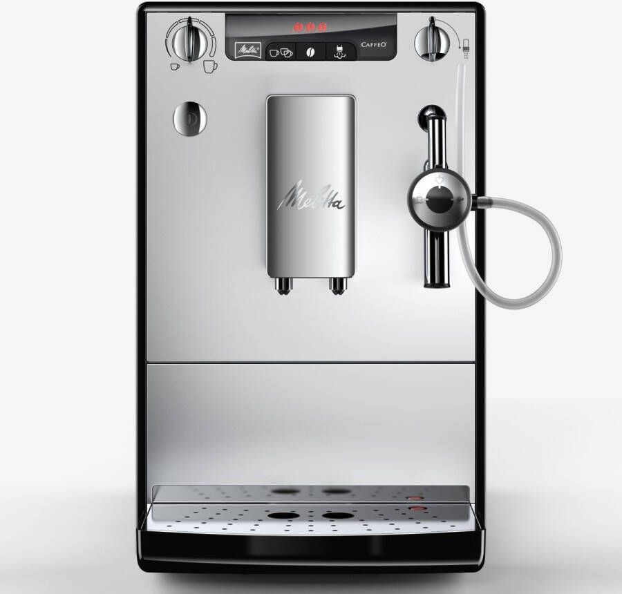 Melitta Volautomatisch koffiezetapparaat Solo & Perfect Milk E957-203 zilver zwart Coffee crème & espresso via one touch melkschuim & hete melk per draaiknop - Foto 2