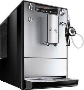 Melitta Volautomatisch koffiezetapparaat Solo & Perfect Milk E957-203 zilver zwart Caffè crema & espresso per one touch melkschuim & hete melk per draaiknop