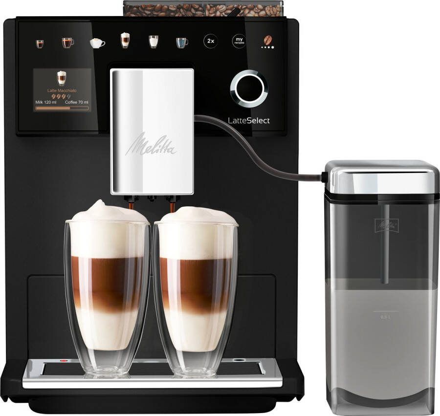 Deze info volgt later Melitta Latte Select volautomatische Espressomachine 630-212 zwart