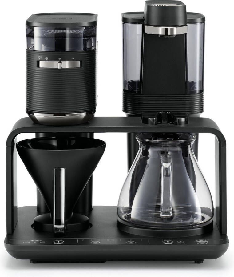 Melitta Koffiezetapparaat met maalwerk EPOS 1024-03 zwart zilver 360° draaibare watertuit 1 l - Foto 2