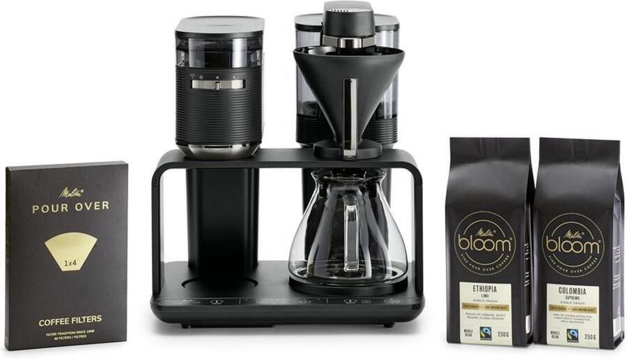 Melitta Koffiezetapparaat met bonenmaler EPOS 1024-04 1 l Zwart goudkleur 360° draaibare watertuit - Foto 13