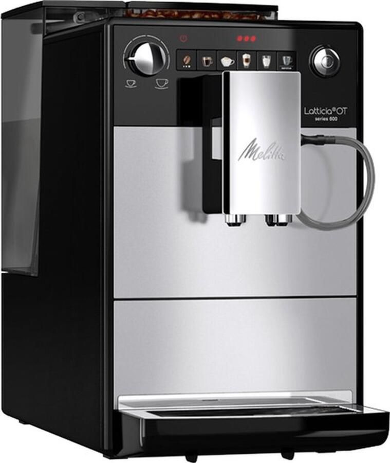 Melitta Mellitta Latticia OT F300 101 Volautomatische espressomachine Zilver