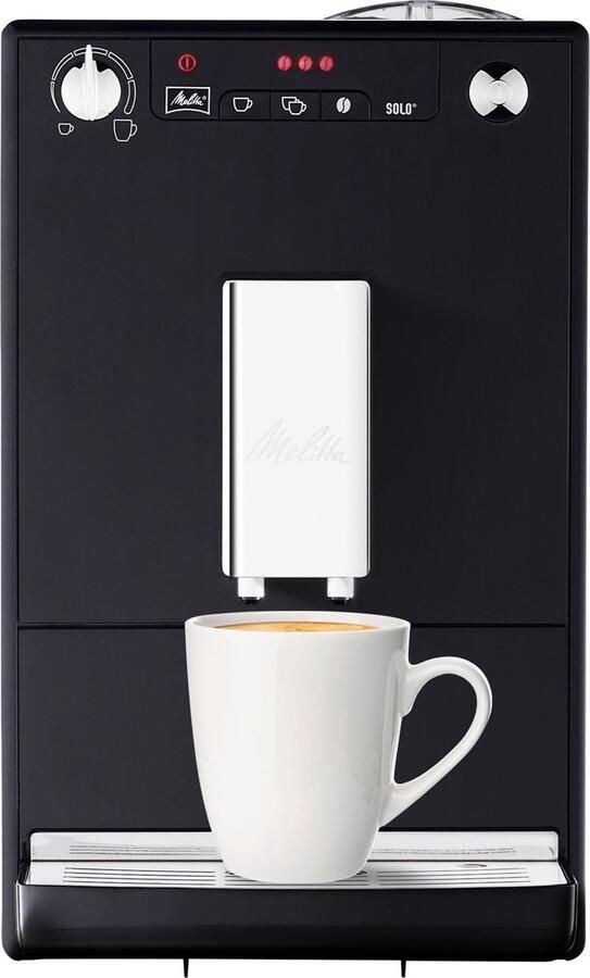 Melitta Volautomatisch koffiezetapparaat Solo E950-201 zwart Perfect voor caffè crema & espresso slechts 20 cm breed