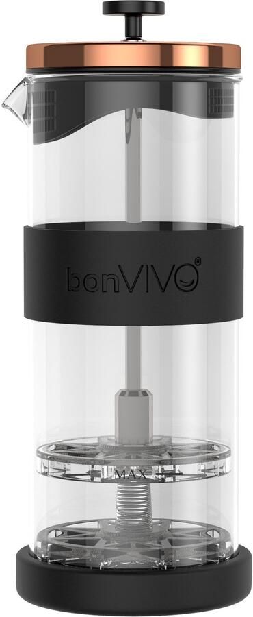 Melkopschuimer 400 ml RVS met glazen kan
