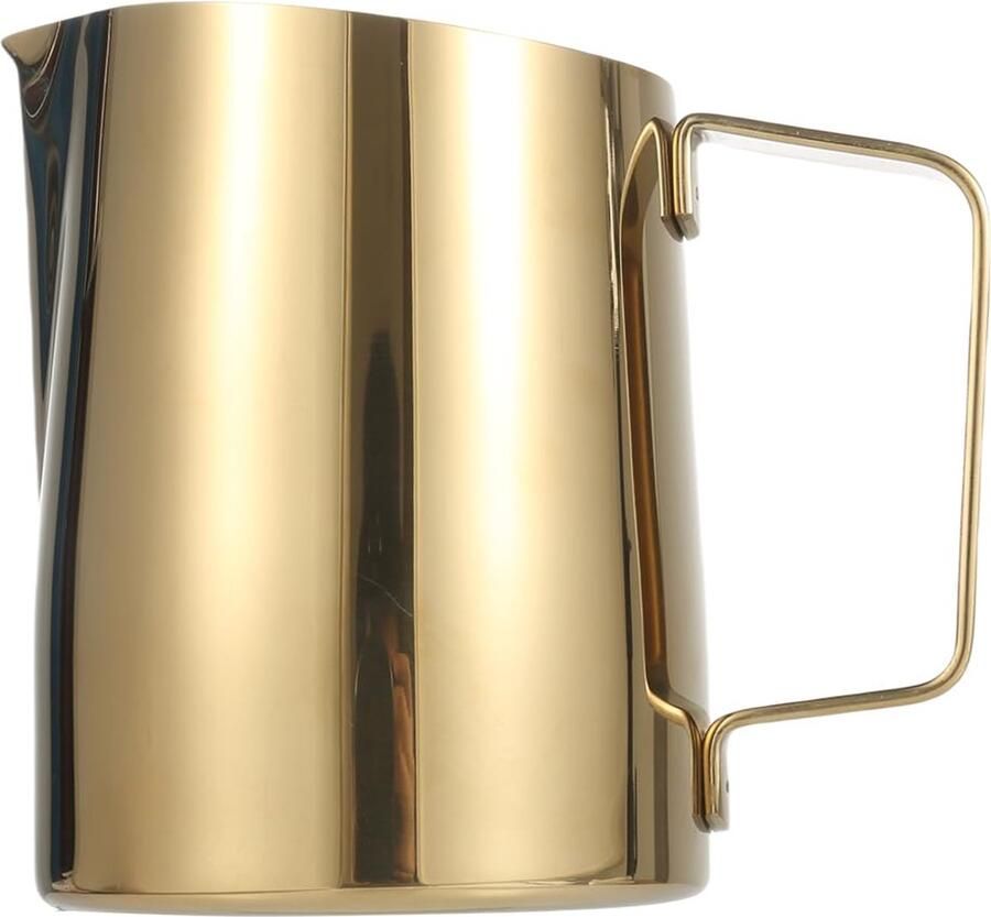 Melkopschuimer met Handvat 500ml Espresso Stoomkan Goud