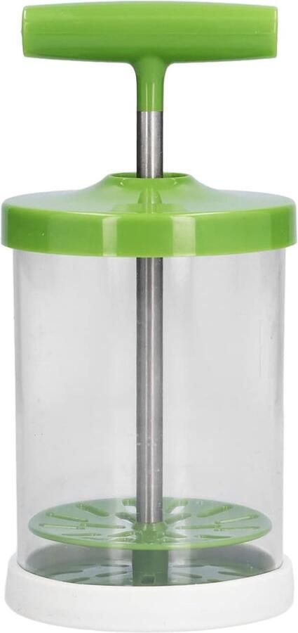 Melkschuimer handmatige mini kom en melkkan met spuitmondje en borstel roestvrijstalen melkmixer voor melk opschuimen en slagroom kloppen warm en koud eenvoudig voor thuis koffiebar barista latte cappuccino koffie accessoire 8.8*18cm