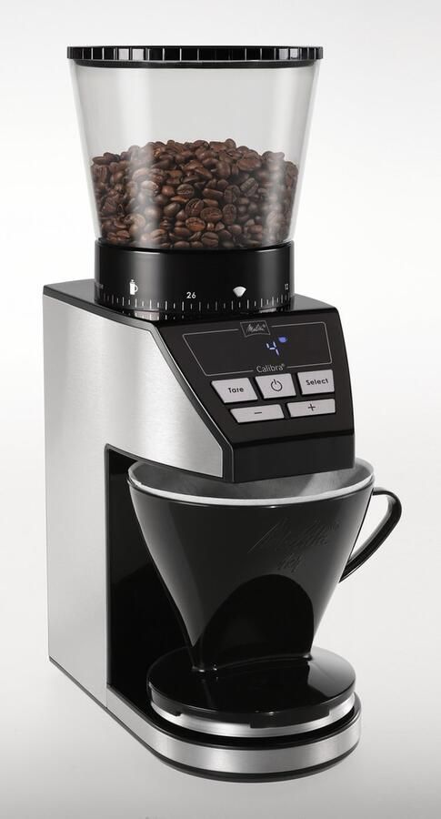 Mellita Melitta SST 1027-01 Calibra Koffiemolen met Weegschaal Zwart RVS - Foto 3