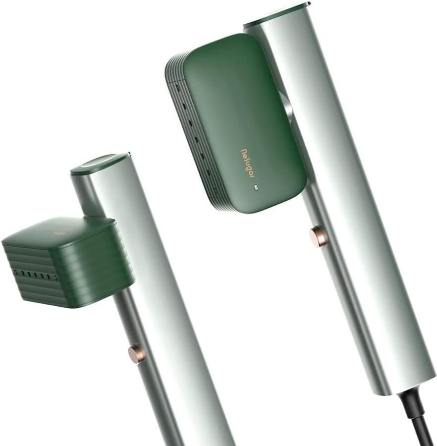 MELVRA Kledingstomer Handstomer Reisstrijkijzer 15 Seconden Snel Opwarmen 0.36 kg Ultra Lichtgewicht 10 Minuten Continue Stoom Mini Stoomstrijkijzer voor Reizen en Thuis Kledingstomer Handheld Draagbaar Verticaal Stomen Wit