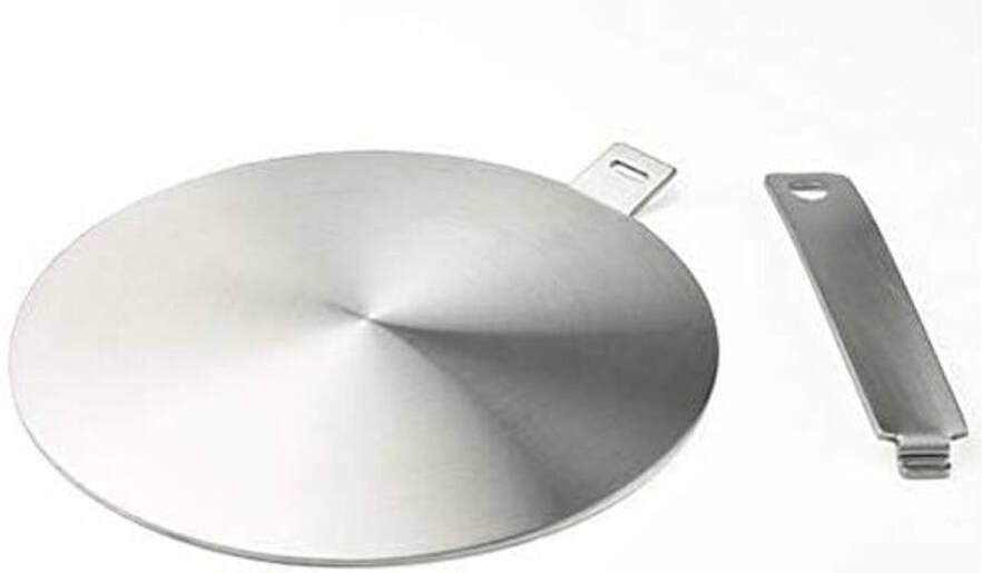 Memkey Inductieadapter converterschijf voor inductiekookplaat warmteverspreiderplaat met afneembare handgreep en voet 20 cm
