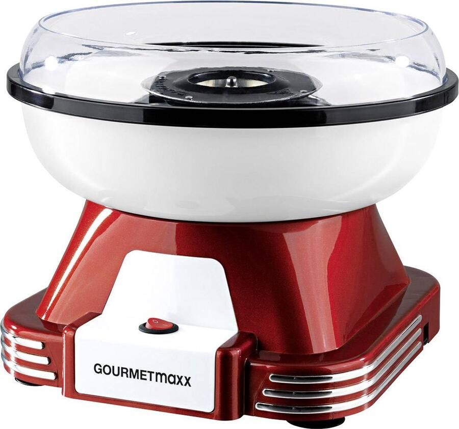 Gourmet Maxx Suikerspinmachine rood wit 500 Watt