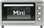 Merkador Vrijstaande Mini Oven 30 Liter 1500 Watt Gemakkelijk Te Reinigen Geëmailleerde Zijwanden Kruimelbak - Thumbnail 2