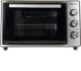 Merkador Vrijstaande Oven 40 Liter 1600 Watt RVS Afwerking Hetelucht Gemakkelijk Schoon Te Maken Geëmailleerde Binnenkant Kruimelbak - Thumbnail 1