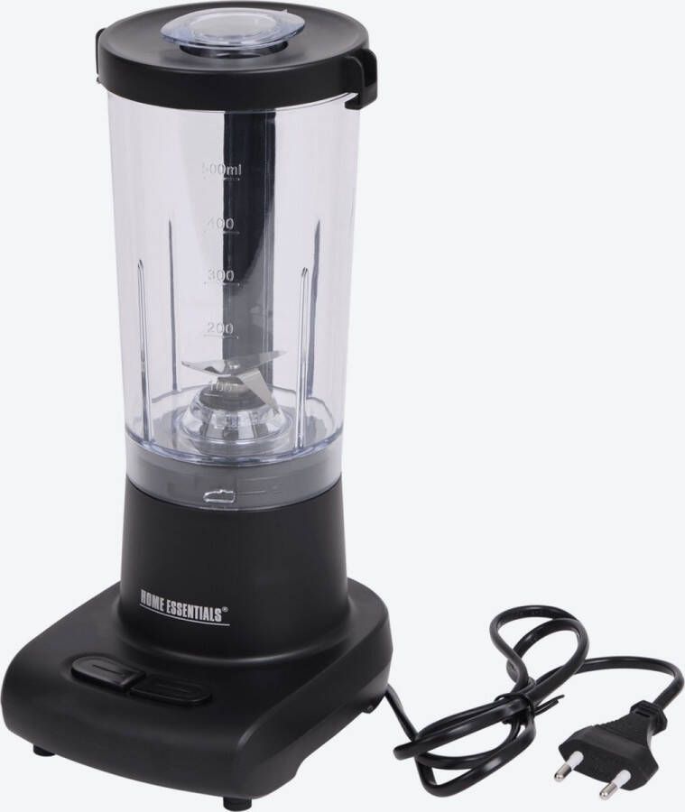 Tristar draagbare mini-blender 110 watt 380 ml Oplaadbaar met bijgeleverde USB-kabel Eenvoudig mee te nemen Met glazen beker en roestvrijstalen mes