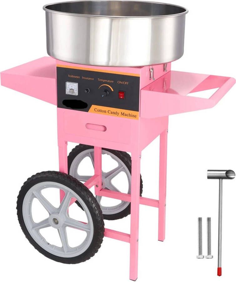 Vevor. VEVOR Commerciële Suikerspinmachine Retro Professioneel Suikerspinmakers Met kar Snoep Kinderfeestje Suikerspin Suiker Cotton Candy