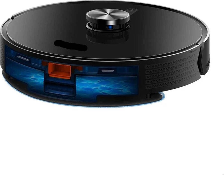 Merkloos Robot Stofzuiger Met Dweilfunctie Geschikt voor Huisdieren Dubbele zijborstels Robotstofzuiger met Dweilfunctie Roborock Vacuummachines Zwart