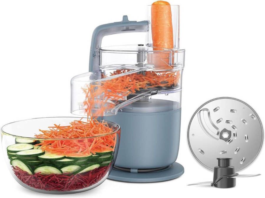 White-Label Foodprocessor Elektrische Groentesnijder Multifunctioneel Vleesmolen Gehaktmolen RVS Top Kwaliteit Transparant