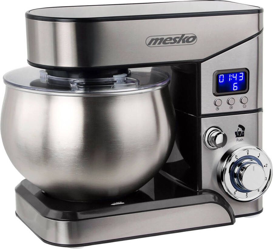 Mesko MS 4228 Foodprocessor 2000 watt RVS LCD