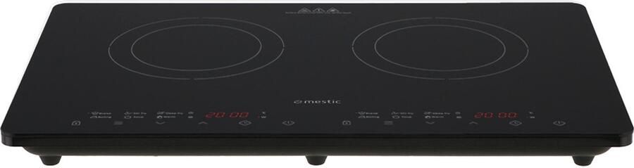 Mestic MIC-200 – Inductiekookplaat – 2-Pits – 3500W – 10 Warmtestanden – Touchbediening