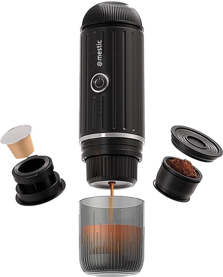 Mestic MK-90 Draagbare Koffiezetter 19 Bar Geschikt voor Cups en Gemalen Koffie Met Oplaadbare Accu