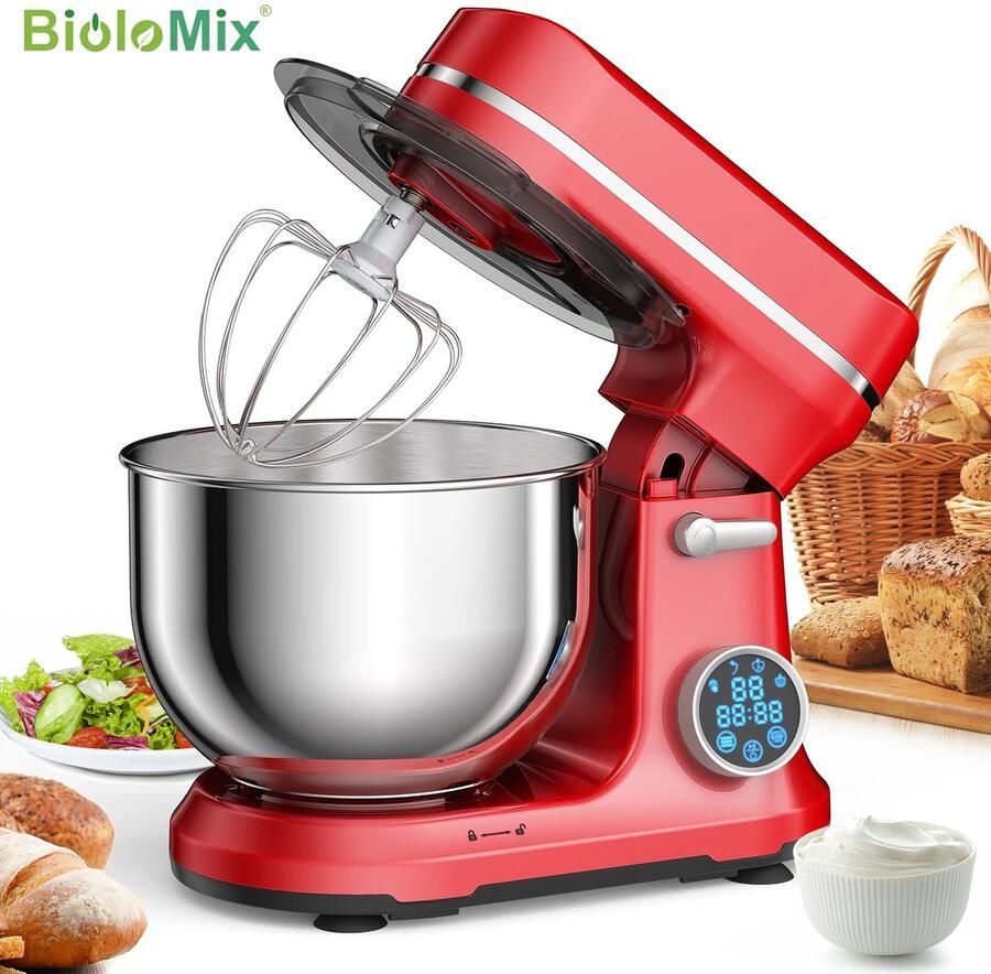 MIAAD Blender Mixer Keukenmachine Met 11 snelheden 1200W Geschikt voor zowel lichte mengsels als zwaarder deeg Kies eenvoudig de juiste snelheid voor kloppen mixen of kneden