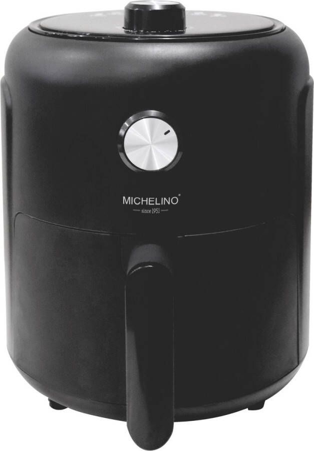 Michelino Airfryer 2 6 Liter – Heteluchtfriteuse – Oliearme Friteuse – Mini Airfryer – 1000W – Instelbare Temperatuur 80-200°C – Zwar - Foto 2