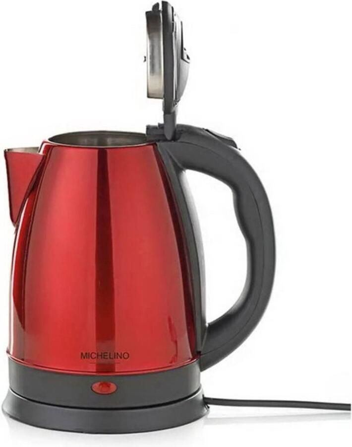 Michelino 74316 Waterkoker 1.8Liter 1800W Rood Zwart