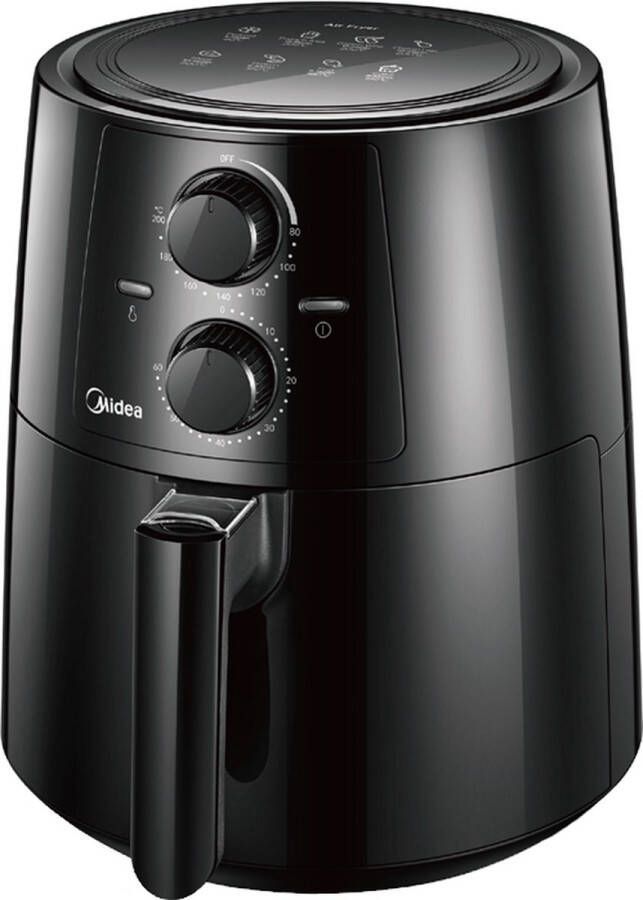Midea MF-TN35A2 friteuse Enkel 3 5 l Vrijstaand 1400 W Heteluchtfriteuse Zwart