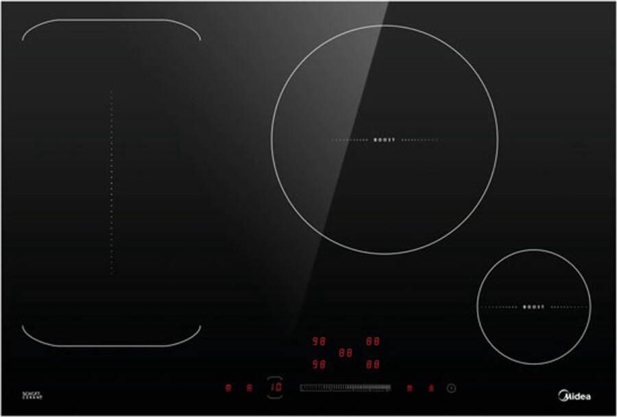 Midea KI800IX kookplaat Zwart Ingebouwd 52 cm Inductiekookplaat zones 4 zone(s)
