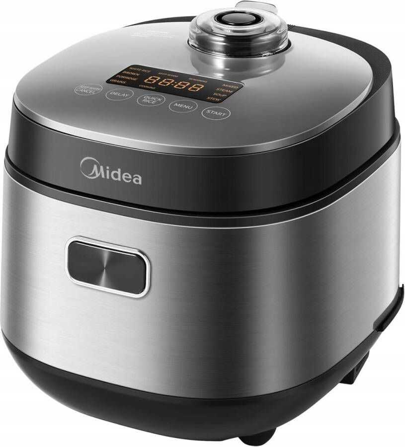 Midea Rijstkoker Rice Cooker MB-RC209 2 L inhoud 30 min quick rice Slow cook 24 uur uitgestelde start 12 uur automatisch warmhouden Vaatwasser bestendigd