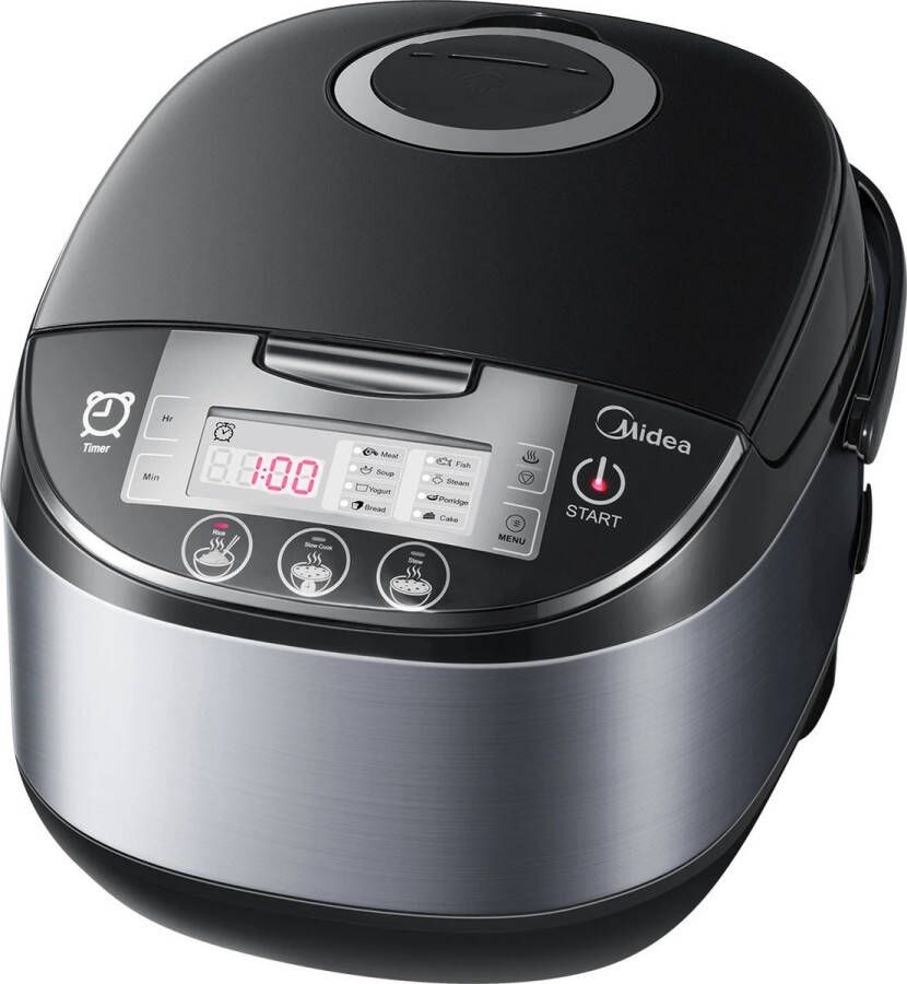 Midea Rijstkoker met Stomer Met warmhoudfunctie Multi Cooker 5 Liter Anti aanbak Pot Koken Stomen Bakken