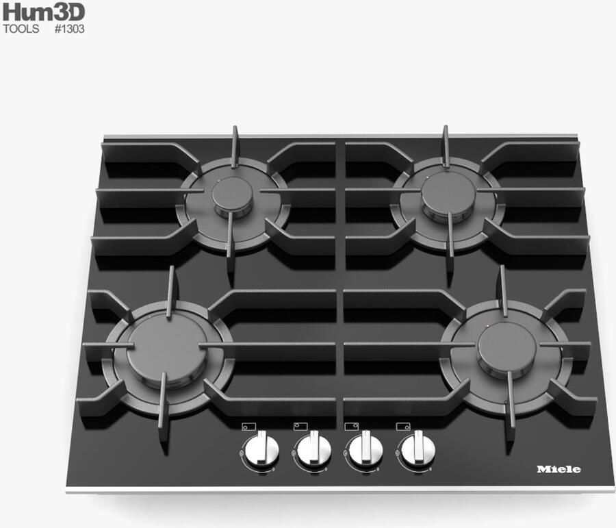 Miele KM3010G Gas kookplaat Grijs - Foto 3
