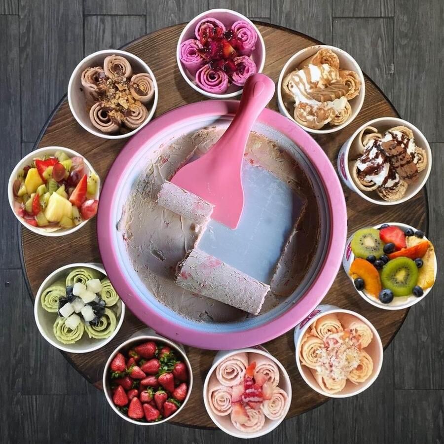 MikaMax Rolled Ice Cream Maker Mini Rolling Ijs Grill Ijsmachine Ijsmaker Maak Gemakkelijk ijs