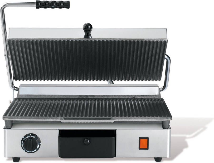 Milantoast Contactgrill Geribbeld Geribbeld 420075 Horeca & Professioneel