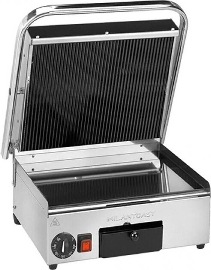 Milantoast Contactgrill Keramisch Glad Geribbeld 420092 Horeca & Professioneel