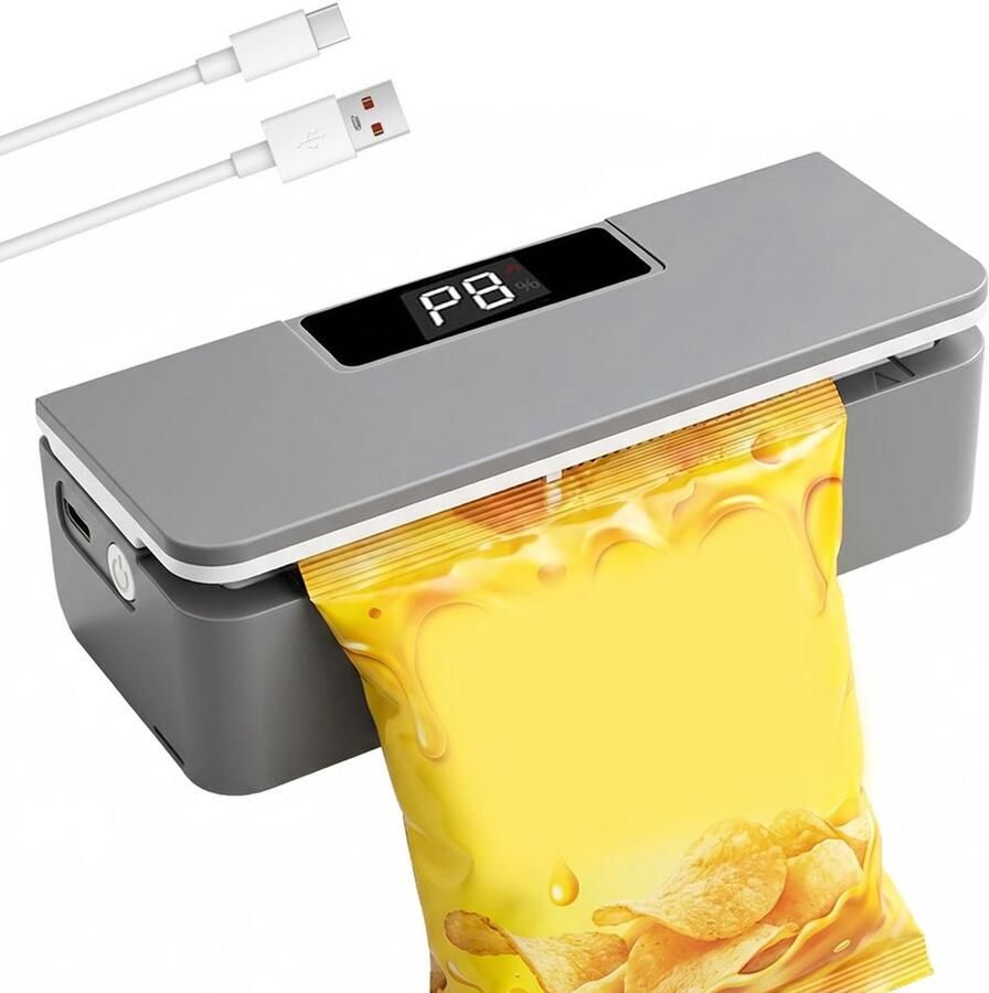 Mini Bag Sealer met 8 Instellingen voor Temperatuur