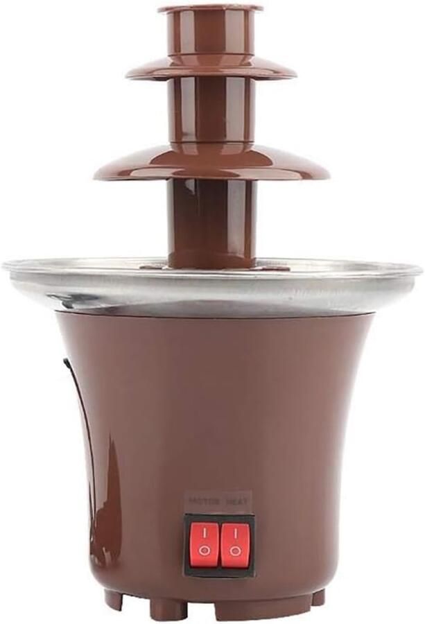 Mini chocoladefontein kleine elektrische chocoladefonduefontein feestfontein Geschikt voor snoep boter en kaas
